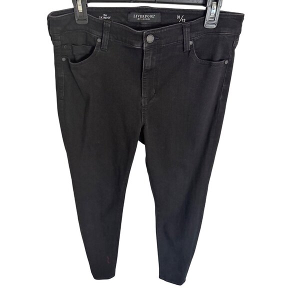 Liverpool The Skinny 12/31 Black Jeans Stretchy 5 Pocket High Rise NWOT - Picture 9 of 9
